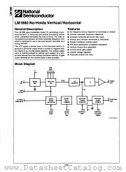 LM1880 datasheet pdf National Semiconductor