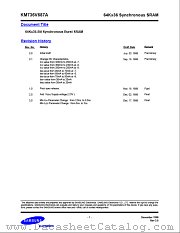 KM736V687A datasheet pdf Samsung Electronic