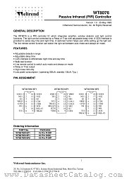 WT8076S16P1 datasheet pdf Weltrend Semiconductor