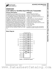 DS90C3201VS datasheet pdf National Semiconductor