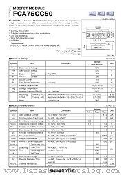 FCA75CC50 datasheet pdf etc