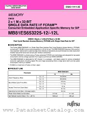 MB81ES653225-12L datasheet pdf Fujitsu Microelectronics