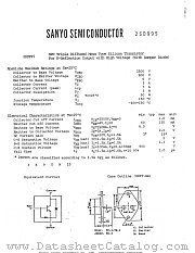 2SD995 datasheet pdf SANYO