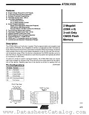 AT29LV020-25JI datasheet pdf Atmel