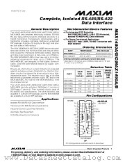 MAX1480ACPI datasheet pdf MAXIM - Dallas Semiconductor