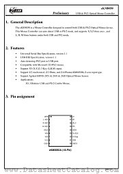 EKM8050 datasheet pdf ELAN Microelectronics