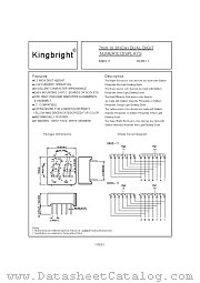 DA03-11YWA datasheet pdf Kingbright Electronic