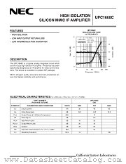 UPC1668C datasheet pdf NEC