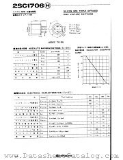 2SC1706 datasheet pdf Hitachi Semiconductor