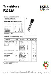 P2222A datasheet pdf USHA India LTD