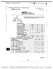 MMT72 datasheet pdf Motorola