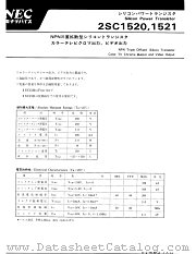 2SC1520 datasheet pdf NEC