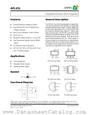 APL431CKC-TRL datasheet pdf ANPEC Electronics Corporation