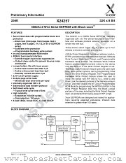 X24257A8-2.5 datasheet pdf Xicor