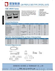 HC-49SMA datasheet pdf etc