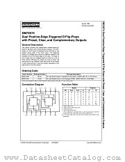 DM74S74N datasheet pdf Fairchild Semiconductor
