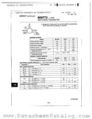 MMT73 datasheet pdf Motorola