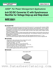 MB3881PFF datasheet pdf Fujitsu Microelectronics