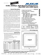 MAX5878 datasheet pdf MAXIM - Dallas Semiconductor