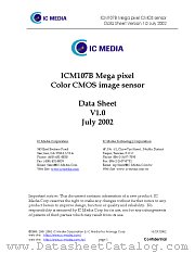 ICM107B datasheet pdf etc