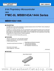 MB89144AP datasheet pdf Fujitsu Microelectronics