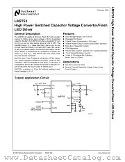 LM2753SD datasheet pdf National Semiconductor