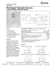 OPL800 datasheet pdf Optek Technology