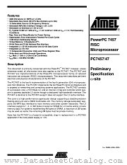 PC7447MG933L datasheet pdf Atmel