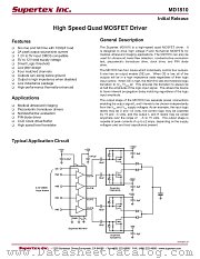 MD1810 datasheet pdf Supertex Inc