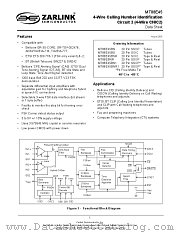 MT88EBNR datasheet pdf Zarlink Semiconductor