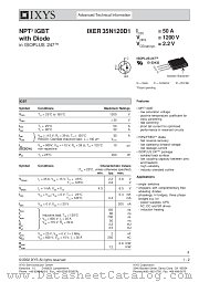 IXER35N120D1 datasheet pdf IXYS Corporation