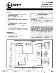MT90733 datasheet pdf Mitel Semiconductor