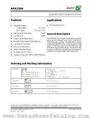 APA2308KITR datasheet pdf ANPEC Electronics Corporation