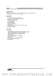 KS0075 datasheet pdf Samsung Electronic