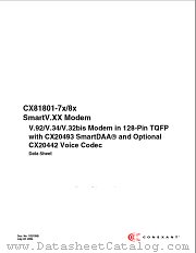 CX81801-83 datasheet pdf Conexant