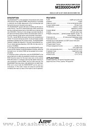 M32000D4 datasheet pdf Mitsubishi Electric Corporation