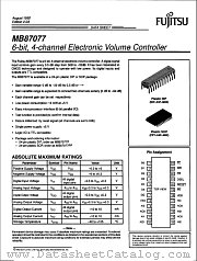 MB87077 datasheet pdf Fujitsu Microelectronics