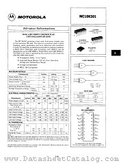 MC10H301 datasheet pdf Motorola