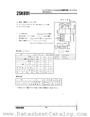 2SK891 datasheet pdf TOSHIBA