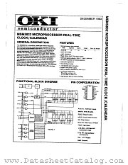 M5832 datasheet pdf OKI electronic componets