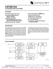 CAT28C16AJA-20T datasheet pdf Catalyst Semiconductor