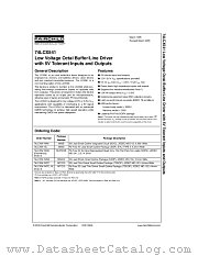 74LCX541BQX datasheet pdf Fairchild Semiconductor