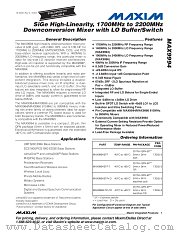 MAX9994ETP datasheet pdf MAXIM - Dallas Semiconductor