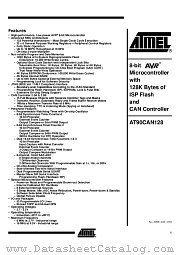 MEGA128CAN datasheet pdf Atmel