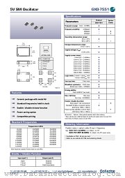 GXO-7551 datasheet pdf etc