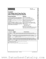 74LCX574BQX datasheet pdf Fairchild Semiconductor