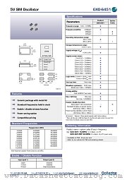 GXO-6451 datasheet pdf etc