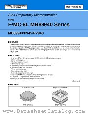 MB89943PF datasheet pdf Fujitsu Microelectronics