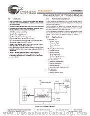 CYWM6935 datasheet pdf Cypress