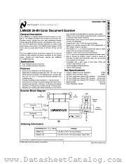 LM9830VJDX datasheet pdf National Semiconductor